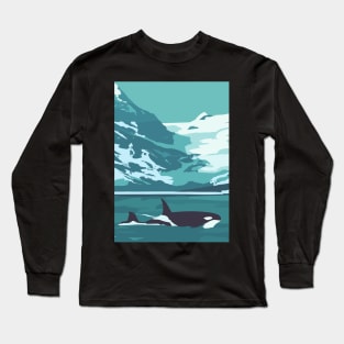 Whale Family Long Sleeve T-Shirt